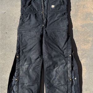 Carhartt Men's Black Insulated bibs